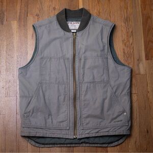 Filson Charcoal Men's Utility Vest size large